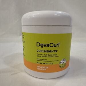DevaCurl CurlHeights Volume + Body Boost Cream 6 oz, 177g